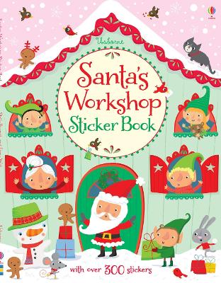 USBORNE : SANTAS WORKSHOP STICKER BOOK PB - FIONA WATT-STELL