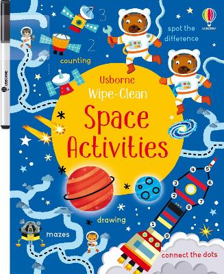 USBORNE : WIPE-CLEAN SPACE ACTIVITIES - KIRSTEEN ROBSON-ALIS