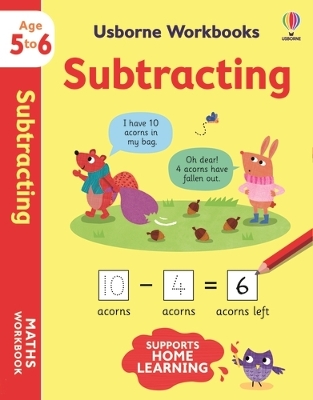 USBORNE WORKBOOKS SUBTRACTING 5-6 PB - HOLLY BATHIE-MADDIE F