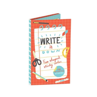 WRITE IT DOWN SHAPED STICKY NOTES - GALISON-RUBY TAYLOR