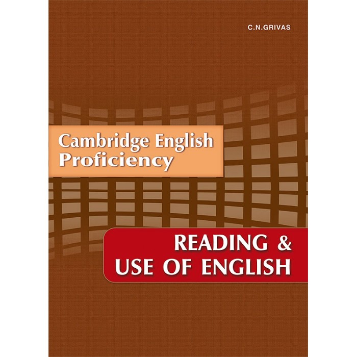 Reading and Use of English CPE