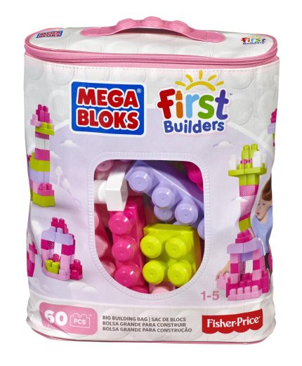 : MEGA BLOKS: ΤΟΥΒΛΑΚΙΑ - ΤΣΑΝΤΑ ΡΟΖ 60 ΤΜΧ.- DCH54-8700 -