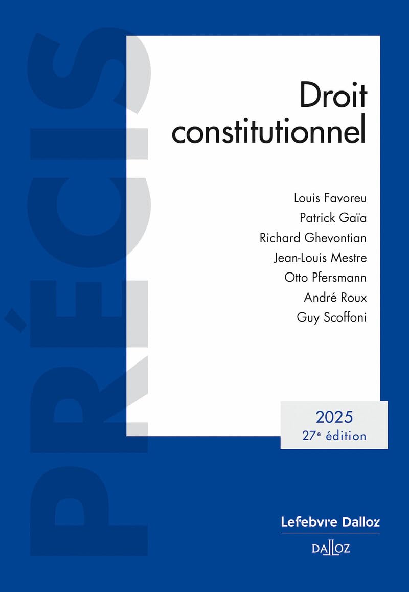 Droit Constitutionnel 2025 - 27e ed.