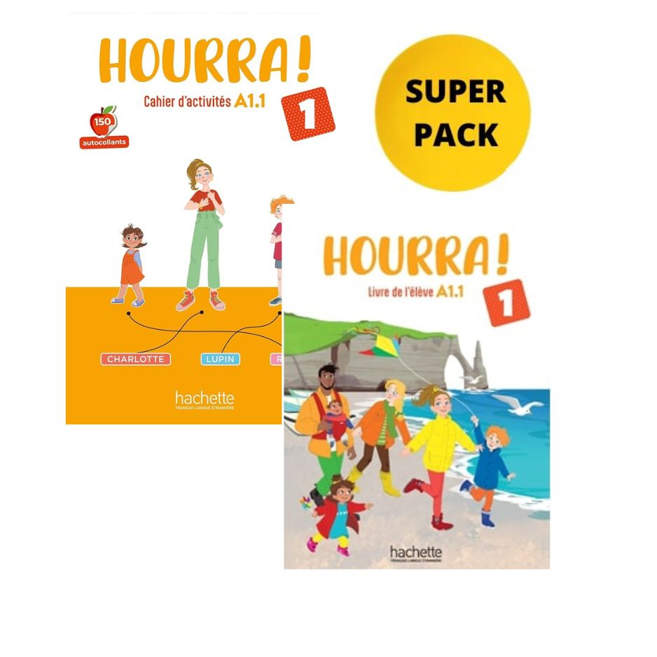 Hourra! 1 (A1.1) - Super Pack (Livre + Cahier + Plus)