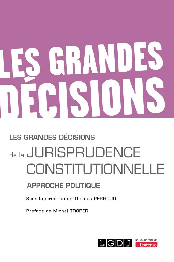 Les grandes decisions de la jurisprudence constitutionnelle