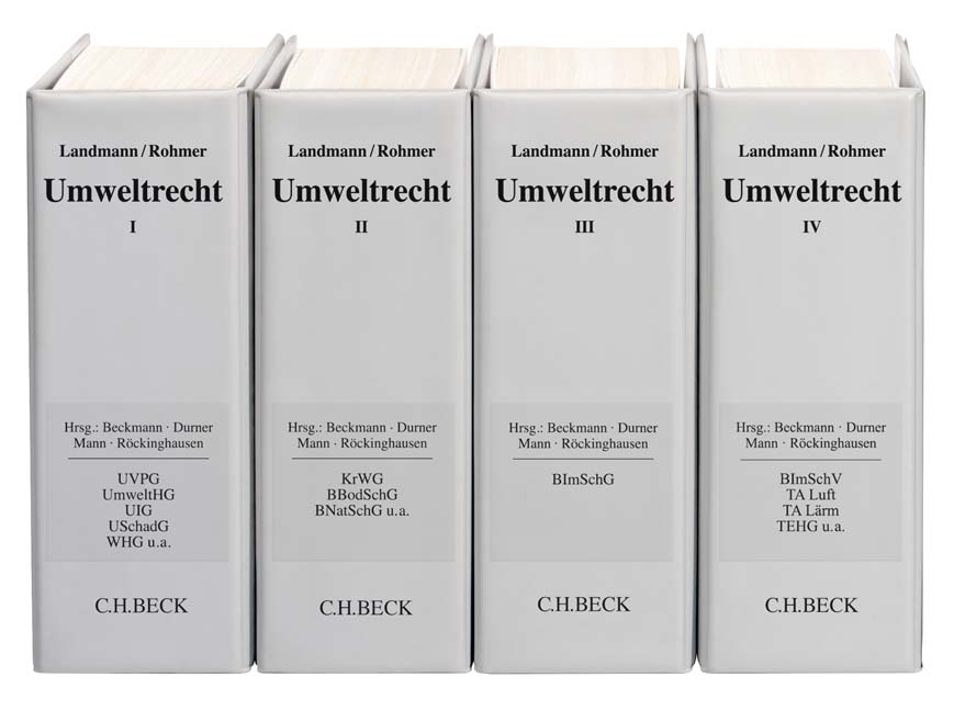 Umweltrecht In 4 Banden. Loseblatt-Kommentar. Grundwerk zur Fortsetzung (min. 3 Erganzungslieferungen)