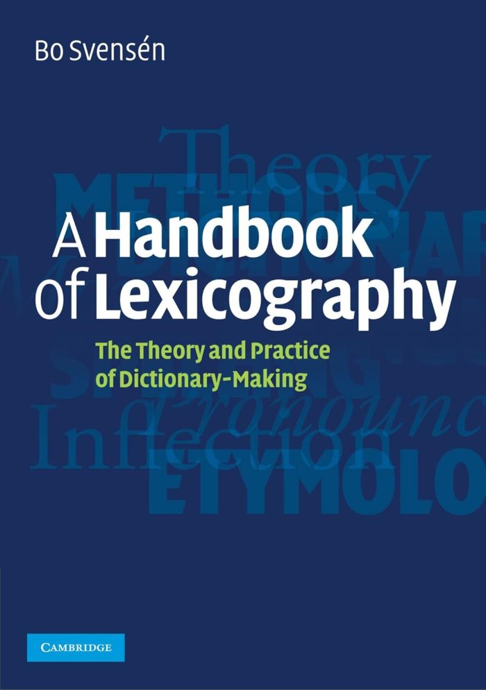 A Handbook of Lexicography A Handbook of Lexicography