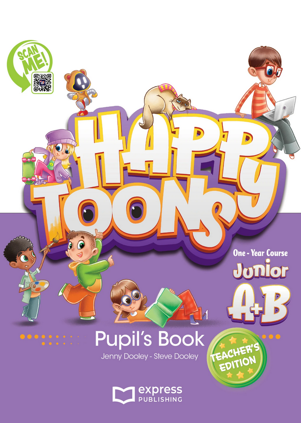 HappyToons One-Year Course Junior A+B - Pupil's Book Teacher's Edition (with Pupil's DigiBooks App)