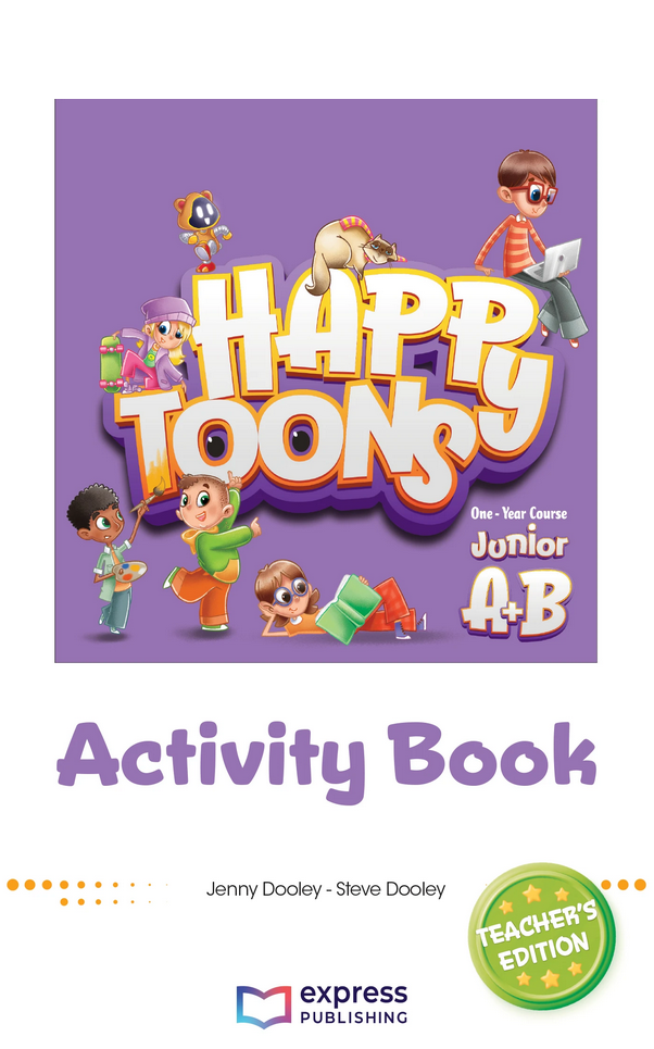 HappyToons One-Year Course Junior A+B - Activity Book Teacher's Edition (with DigiBooks App)