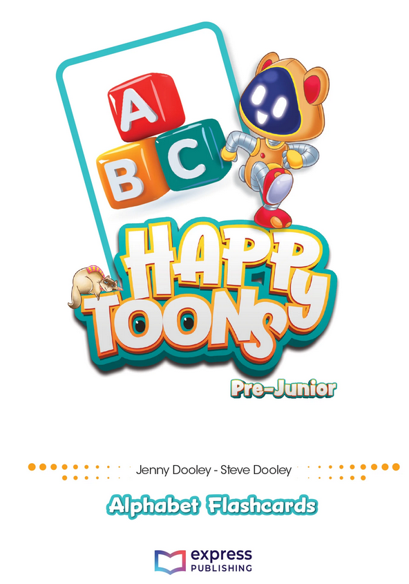 HappyToons Pre-Junior Alphabet Flashcards
