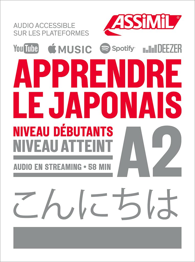 Apprendre le japonais A1 - A2 1 book + Streaming audio