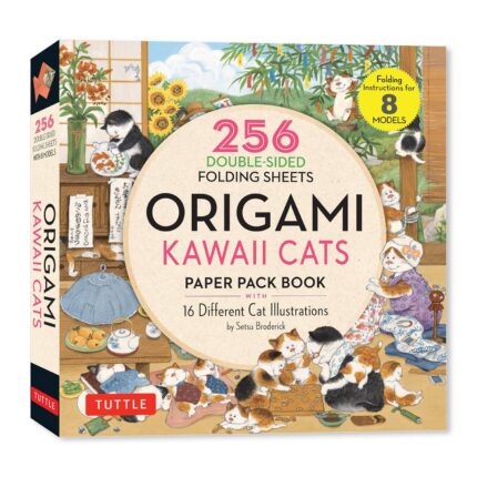 Origami Kawaii Cats - 256 Double-Sided Folding Sheets: Paper Pack Book with 16 Different Cat Illustrations (box set)