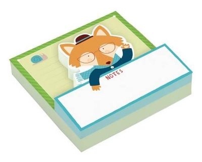 MR FOX SHAPED MEMO PADS  PB - GALISON-PEPPERCLOTH