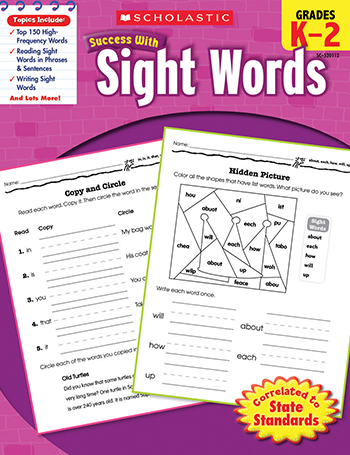 SUCCESS WITH SIGHT WORDS (GRADES K-2) - KAREN BAICKER