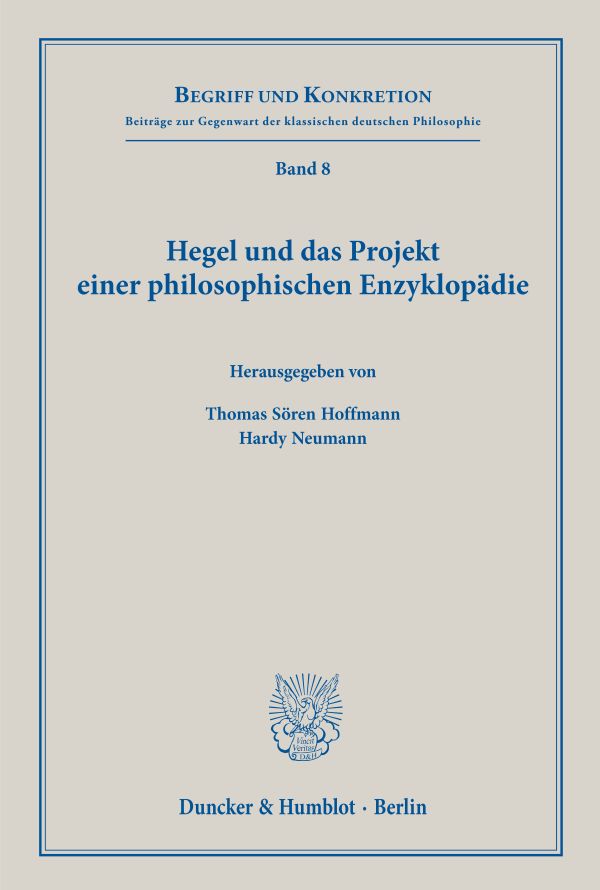 Hegel und das Projekt einer philosophischen Enzyklopadie